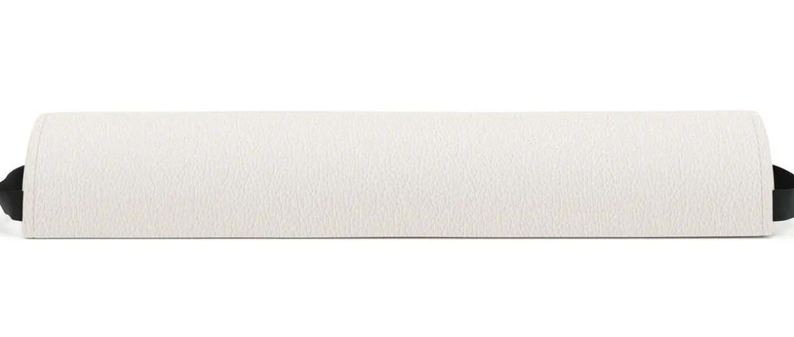 Nackenrolle halbrund 66 cm weiss