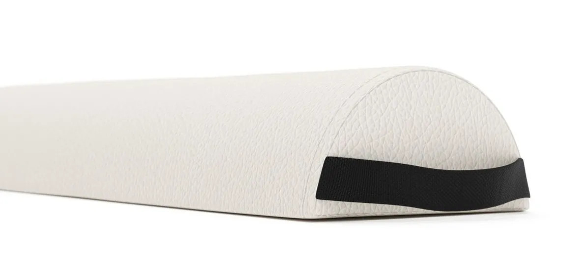 Nackenrolle halbrund 66 cm weiss