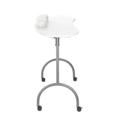 Nageltisch faltbar mit Rollen 98 x 77 x 44 cm weiss