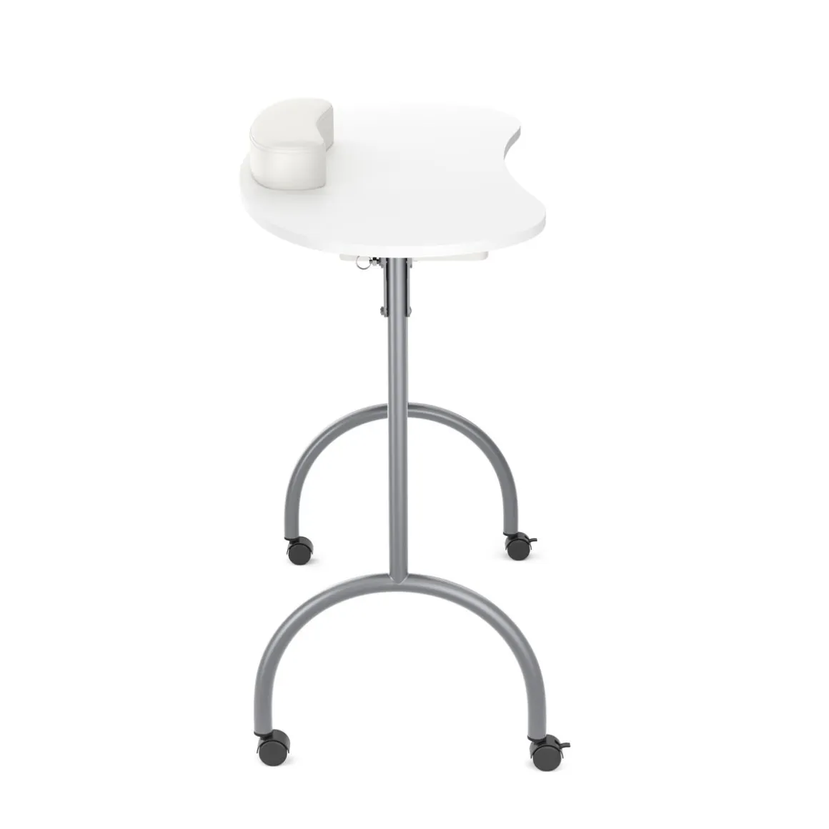 Nageltisch faltbar mit Rollen 98 x 77 x 44 cm weiss