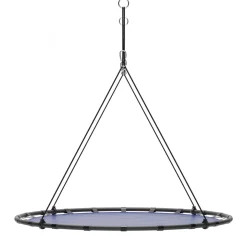 Nestschaukel rund 120 cm blau/schwarz