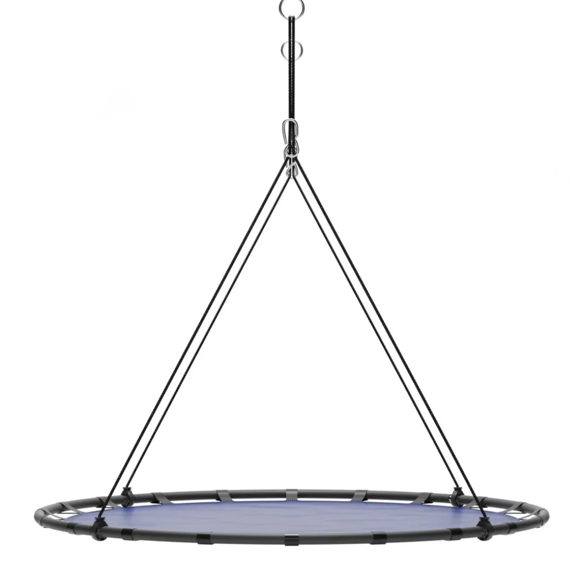 Nestschaukel rund 120 cm blau/schwarz