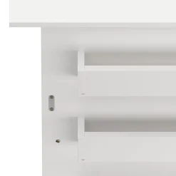 Nähtisch klappbar auf Rollen weiss