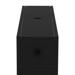 Nischenregal schmal 16 x 48 x 58 cm schwarz