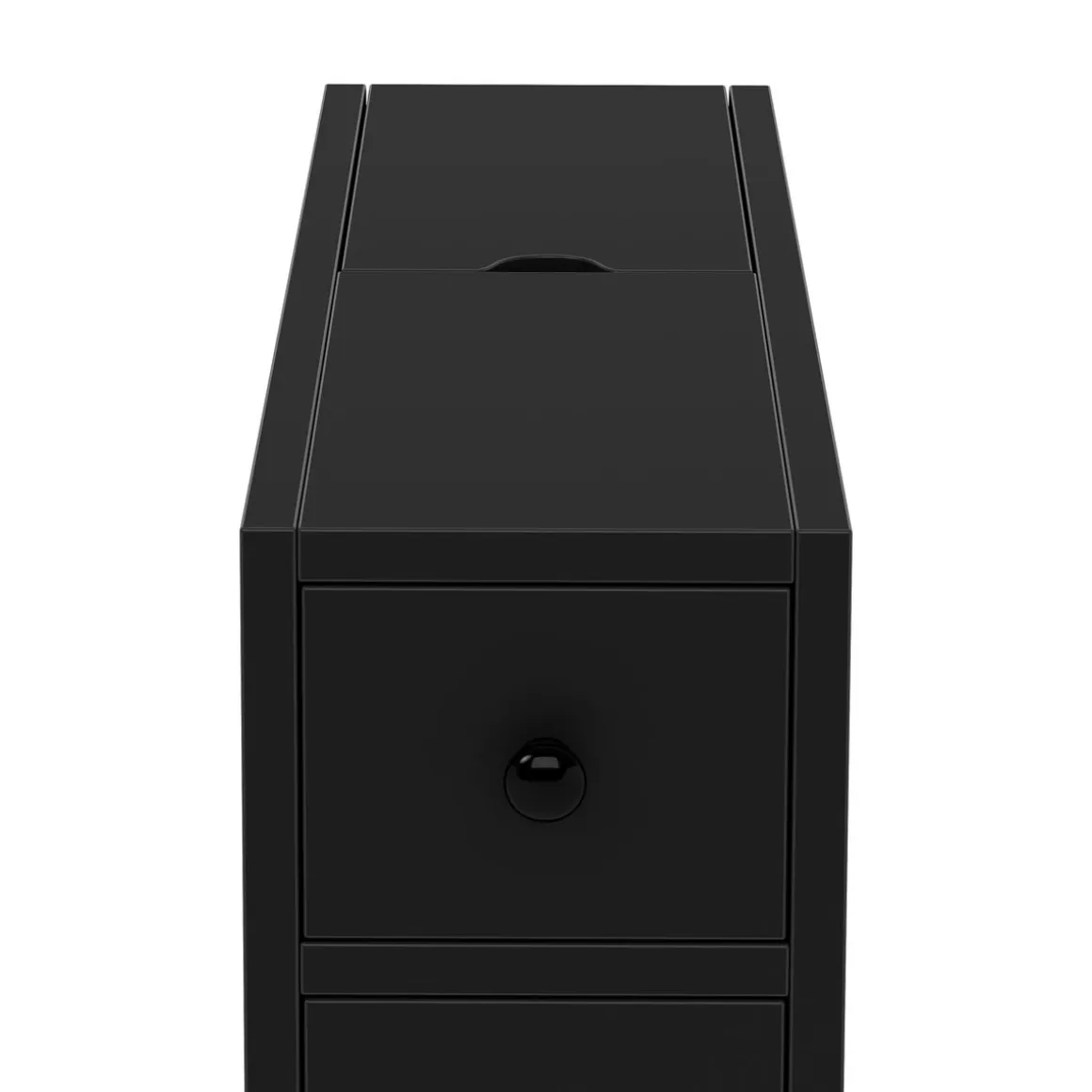 Nischenregal schmal 16 x 48 x 58 cm schwarz