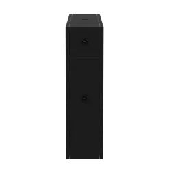 Nischenregal schmal 16 x 48 x 58 cm schwarz