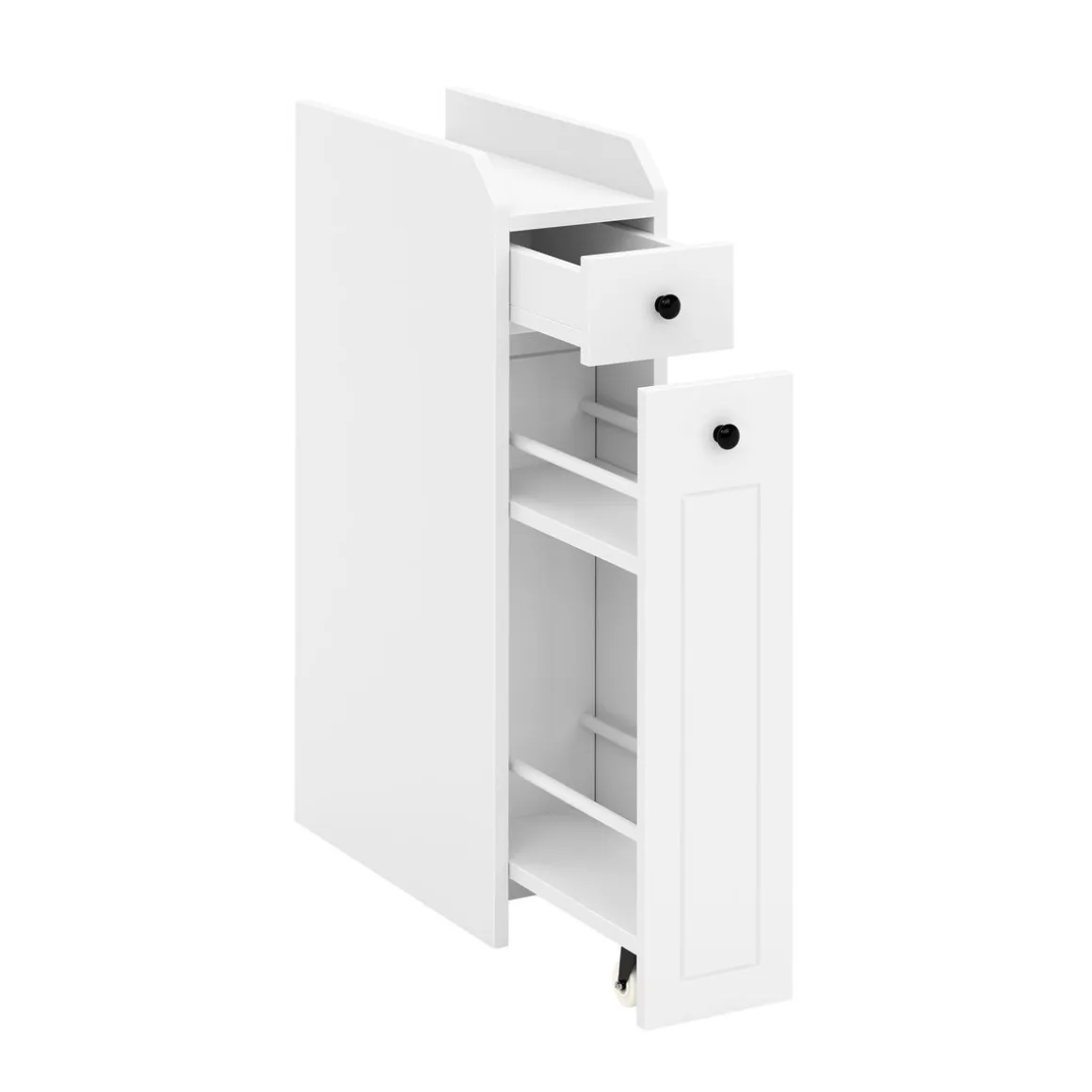 Nischenregal schmal 18 x 40 x 70 cm weiss