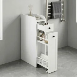 Nischenregal schmal 18 x 40 x 70 cm weiss