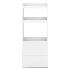 Nischenregal 17 x 45 x 107 cm weiss/braun