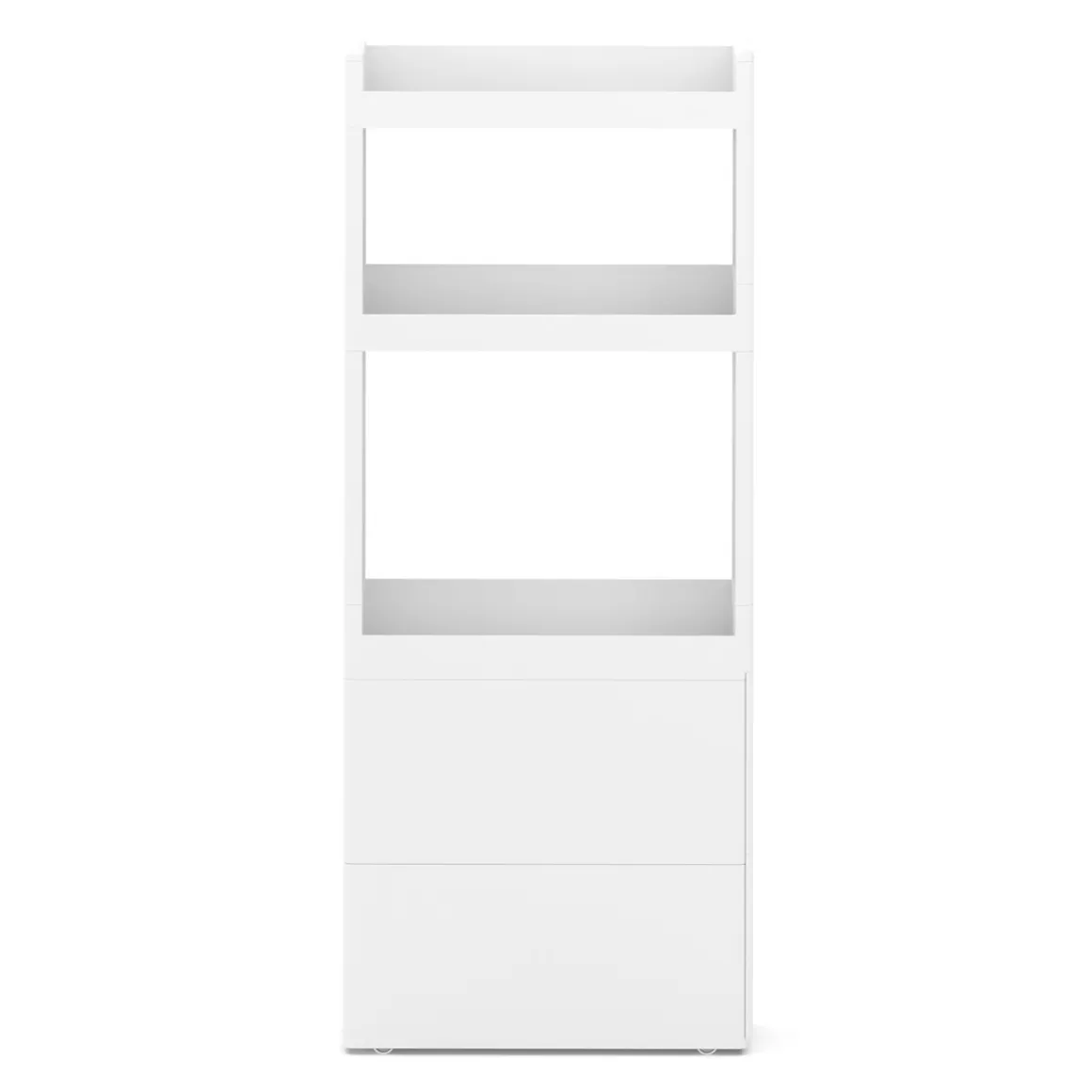 Nischenregal 17 x 45 x 107 cm weiss/braun