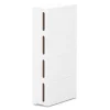 Nischenregal 17 x 45 x 84 cm weiss/braun