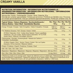 Optimum Nutrition Casein Pulver 1800g Creamy Vanilla