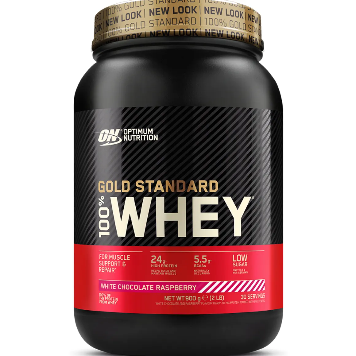 Optimum Nutrition Whey Protein Gold Standard 908 g White Chocolate Raspberry