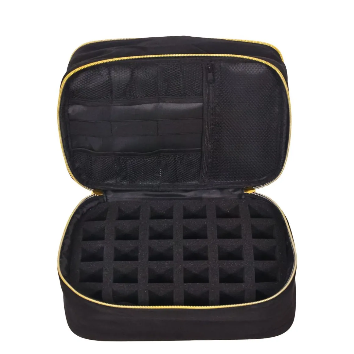 Organizer für Nagellack und Nagellampe schwarz