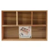 Organizer Holz 4 Fächer 30 x 20 x 5 cm natur
