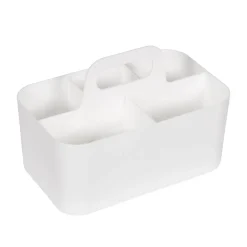 Organizer mit Griff 5 Fächer weiss