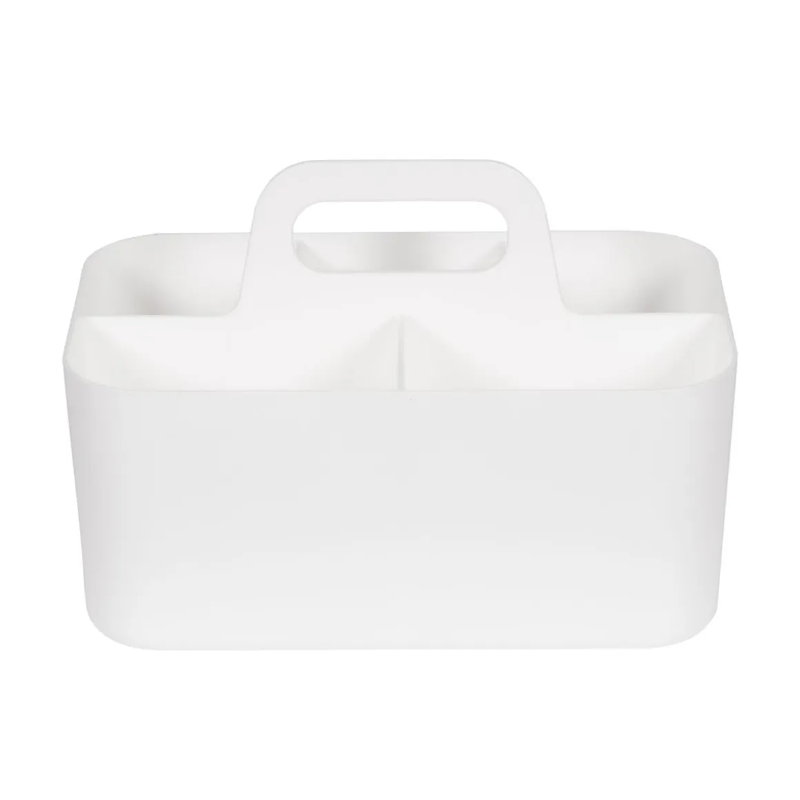 Organizer mit Griff 5 Fächer weiss