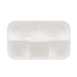 Organizer mit Griff 5 Fächer weiss
