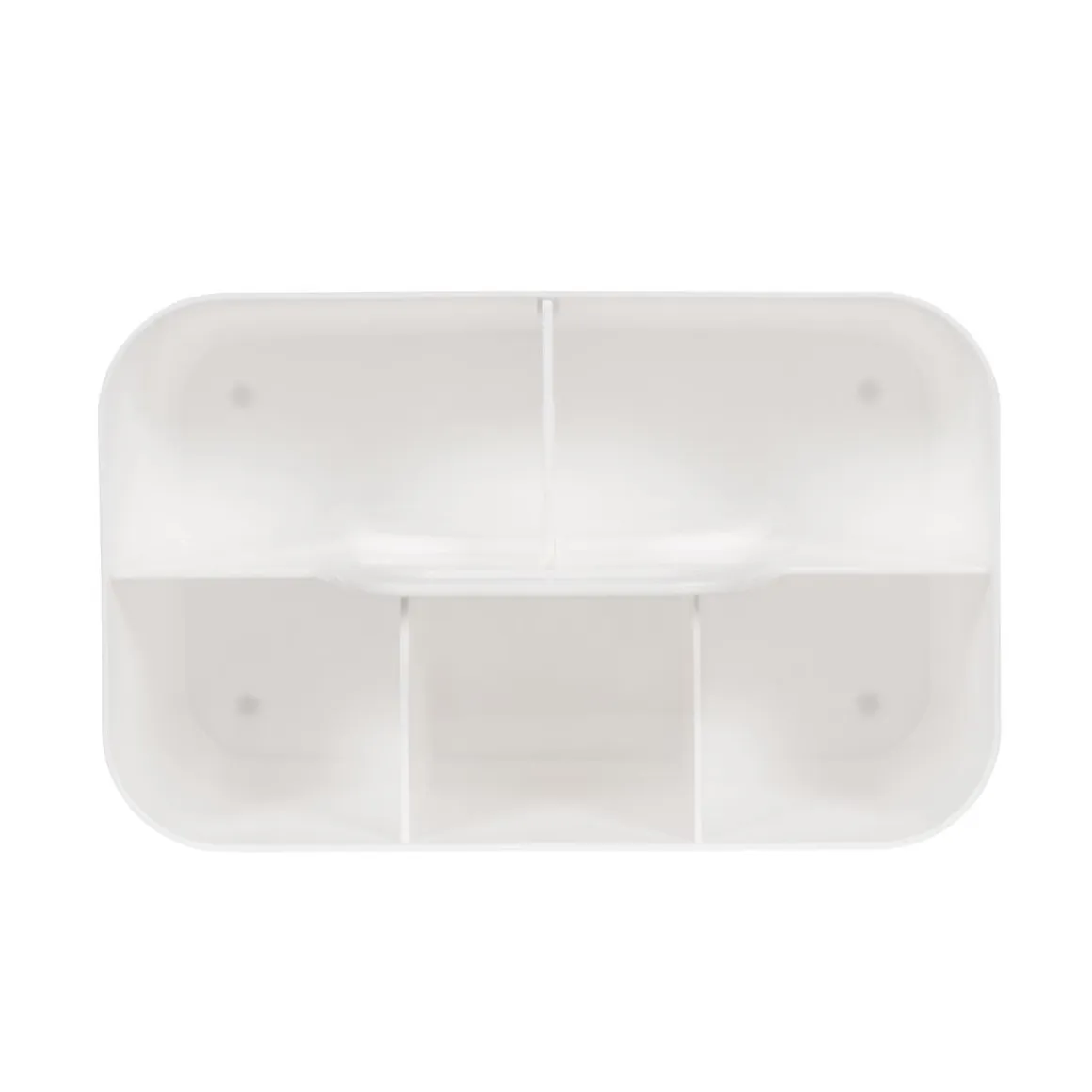 Organizer mit Griff 5 Fächer weiss