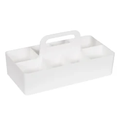 Organizer mit Griff 8 Fächer weiss