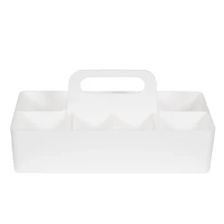 Organizer mit Griff 8 Fächer weiss