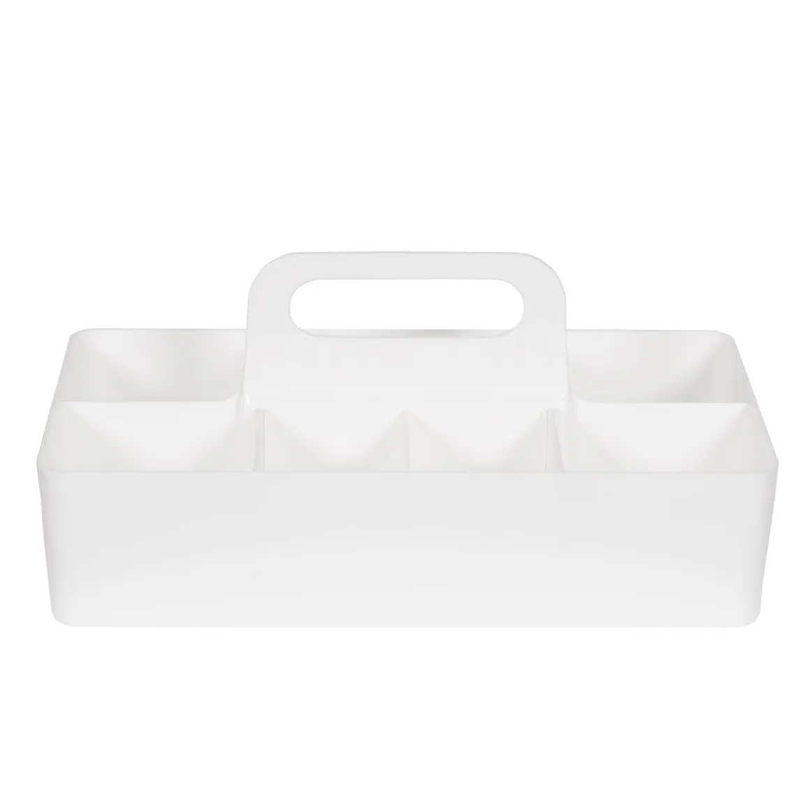Organizer mit Griff 8 Fächer weiss