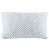 Orthopädisches Kopfkissen kühlend 71 x 51 cm weiss/blau
