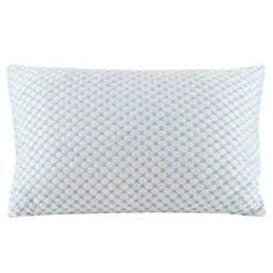 Orthopädisches Kopfkissen kühlend 71 x 51 cm weiss/blau