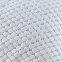 Orthopädisches Kopfkissen kühlend 71 x 51 cm weiss/blau