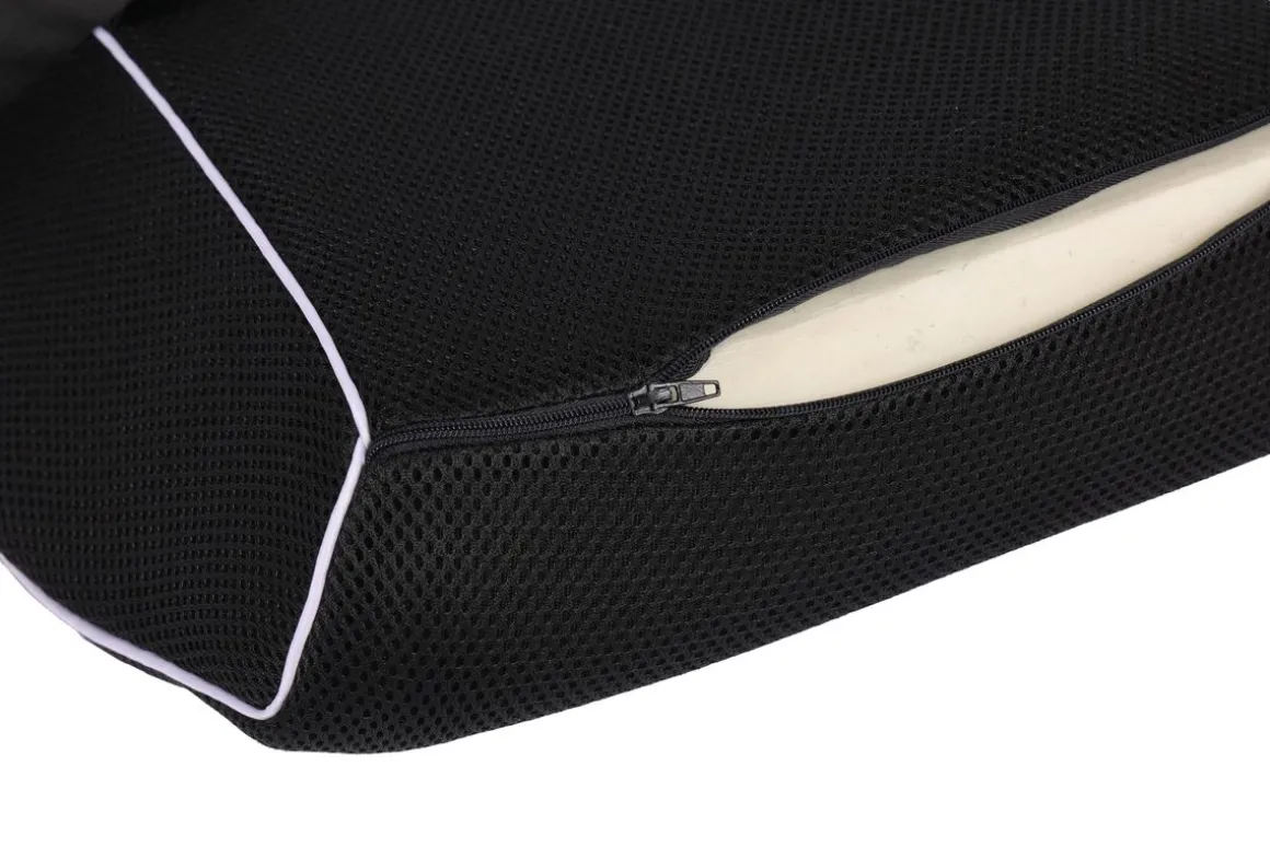 Orthopädisches Rückenkissen Mesh 45 x 39 cm schwarz