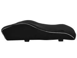 Orthopädisches Rückenkissen Samt 45 x 39 cm schwarz