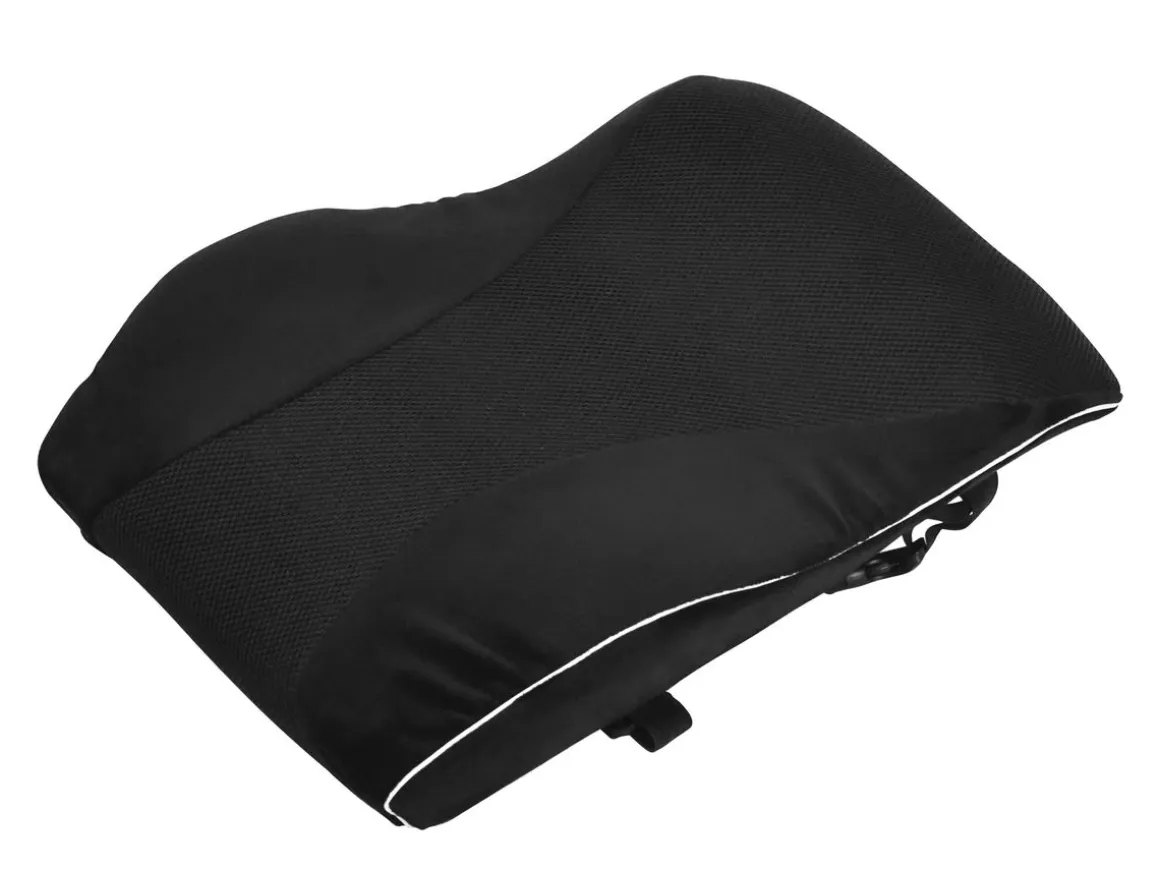 Orthopädisches Rückenkissen Samt 45 x 39 cm schwarz