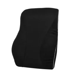 Orthopädisches Rückenkissen Samt 45 x 39 cm schwarz
