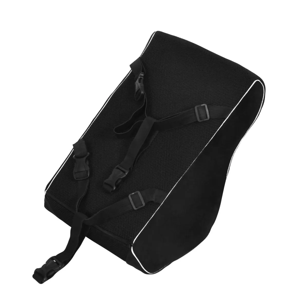 Orthopädisches Rückenkissen Samt 45 x 39 cm schwarz