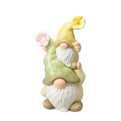Osterdeko Gartenzwerg 39 cm bunt