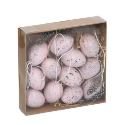 Osterdeko Ostereier 12er Set 3 cm