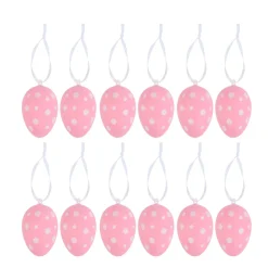 Osterdeko Ostereier 12er Set 6 cm