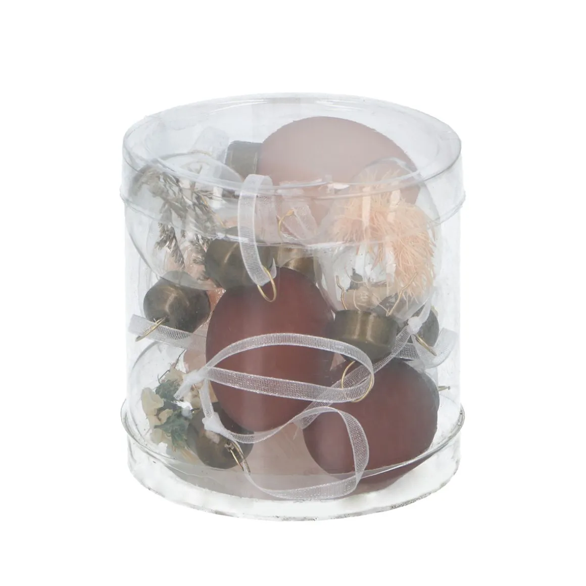 Osterdeko Ostereier Set Glas 9-teilig 8 cm bunt