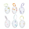 Osterdeko Ostereier Set 6-teilig 6 cm bunt