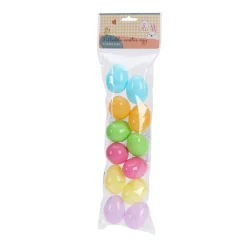 Osterdeko Ostereier Set 12-teilig 6 cm bunt