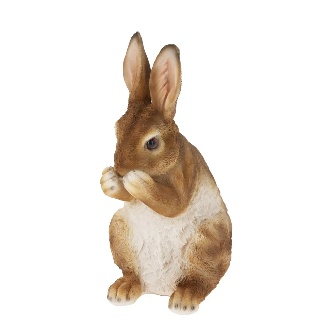 Osterdeko Osterhase braun/weiss
