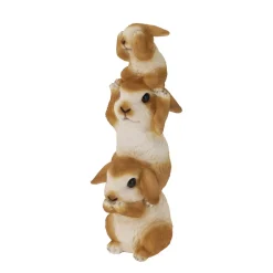 Osterdeko Osterhase 30 cm braun/weiss