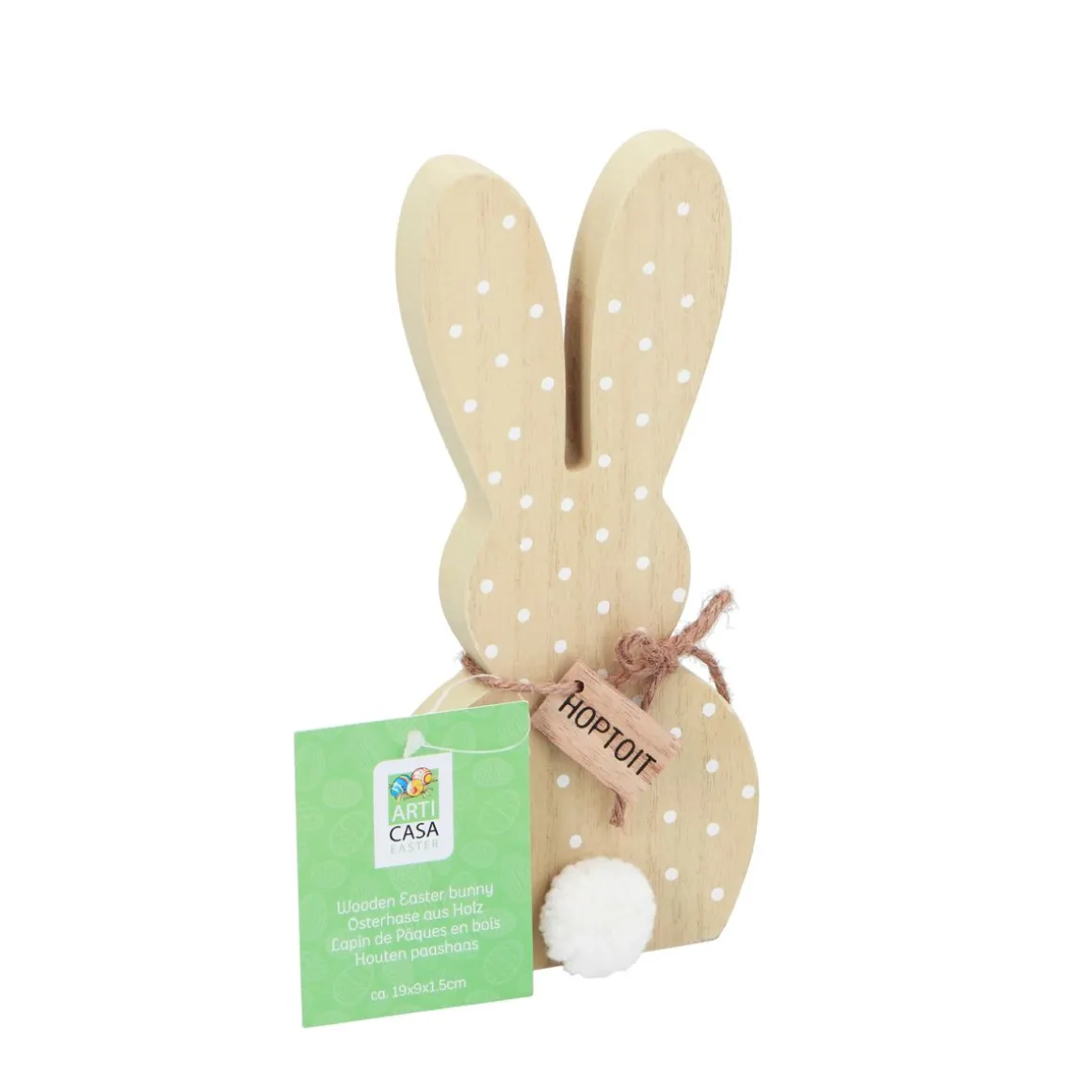 Osterdeko Osterhase Holz 19 cm