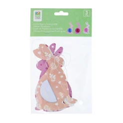 Osterdeko Osterhase Wabenpapier Set 3-teilig bunt