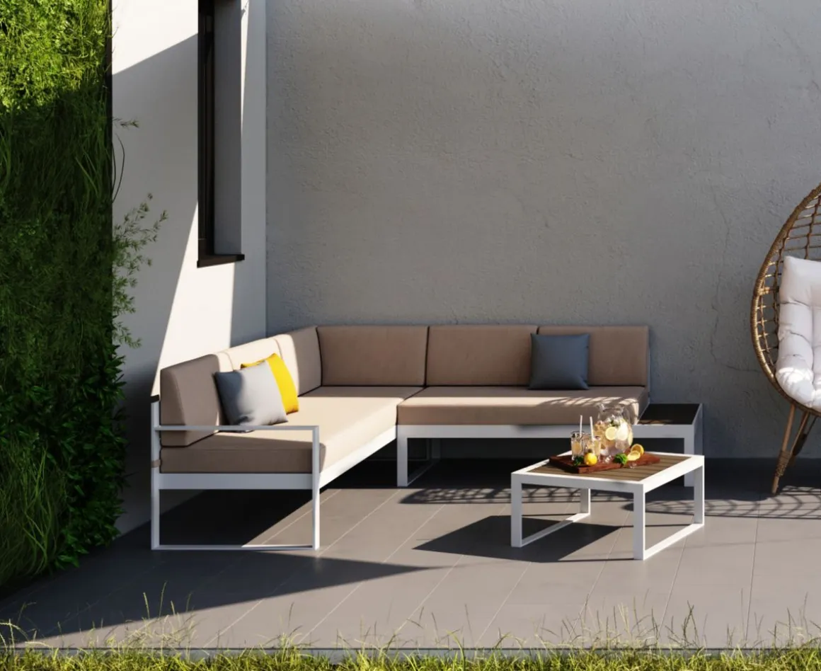 Outdoorkissen FENJA grau 45 x 45 cm