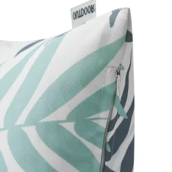 Outdoorkissen LEAF mint/grau 45 x 45 cm