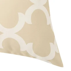 Outdoorkissen PATI beige/weiss 45 x 45 cm