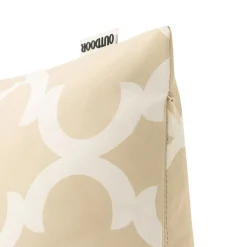 Outdoorkissen PATI beige/weiss 45 x 45 cm