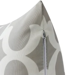 Outdoorkissen PATI grau/weiss 45 x 45 cm