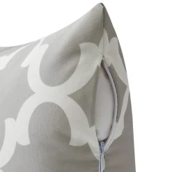 Outdoorkissen PATI grau/weiss 45 x 45 cm